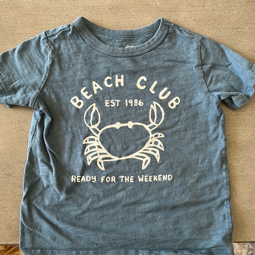 Little co beach club toddler shirt
